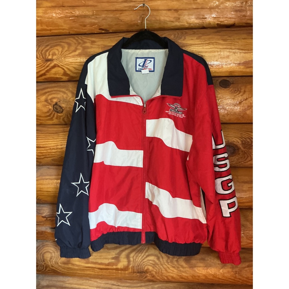 Logo Athletic Formula 1 USGP 2000 Indianapolis Windbreaker Jacket Mens Large L